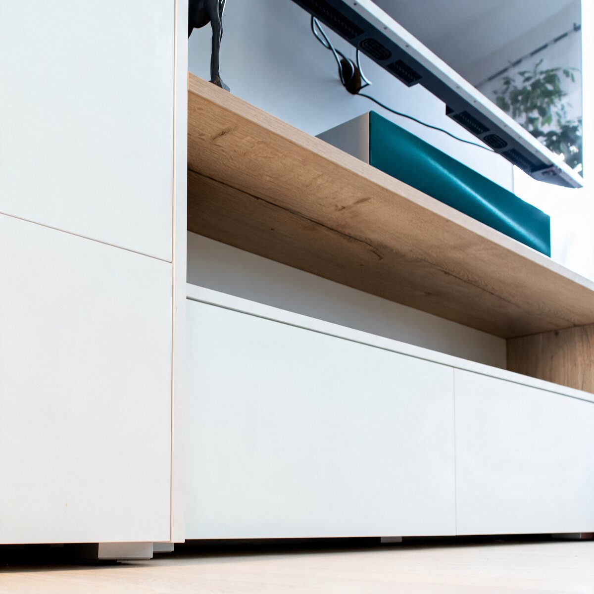 Sideboard — white and oak